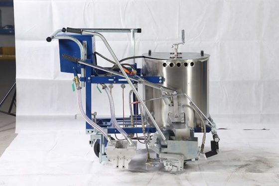 Hot Thermoplastic Road Marking Machine Hand Push LPG Street Striping Machine