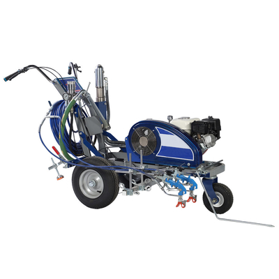 Driving Type Cold Spray Road Marking Machine  Max Flow Rate Powered By GX200 Honda 6.5Hp