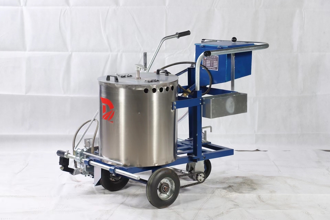 Hot Thermoplastic Road Marking Machine Double Barrel Manual Line Marking Machine