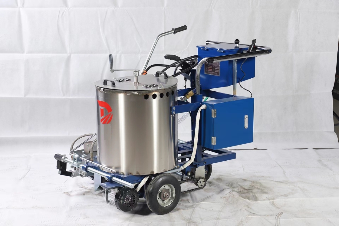 Hand Push Thermoplastic Road Marking Machine With And Spray Gun Painting System