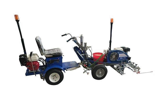 Driving Type Road Line Marking Machine Booster Short Turning Radius